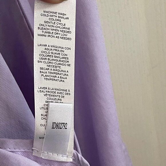 Chicos Lavender Open Front Roll Tab Sleeve Zipper Pockets Waterfall Jacket Small - Picture 7 of 8